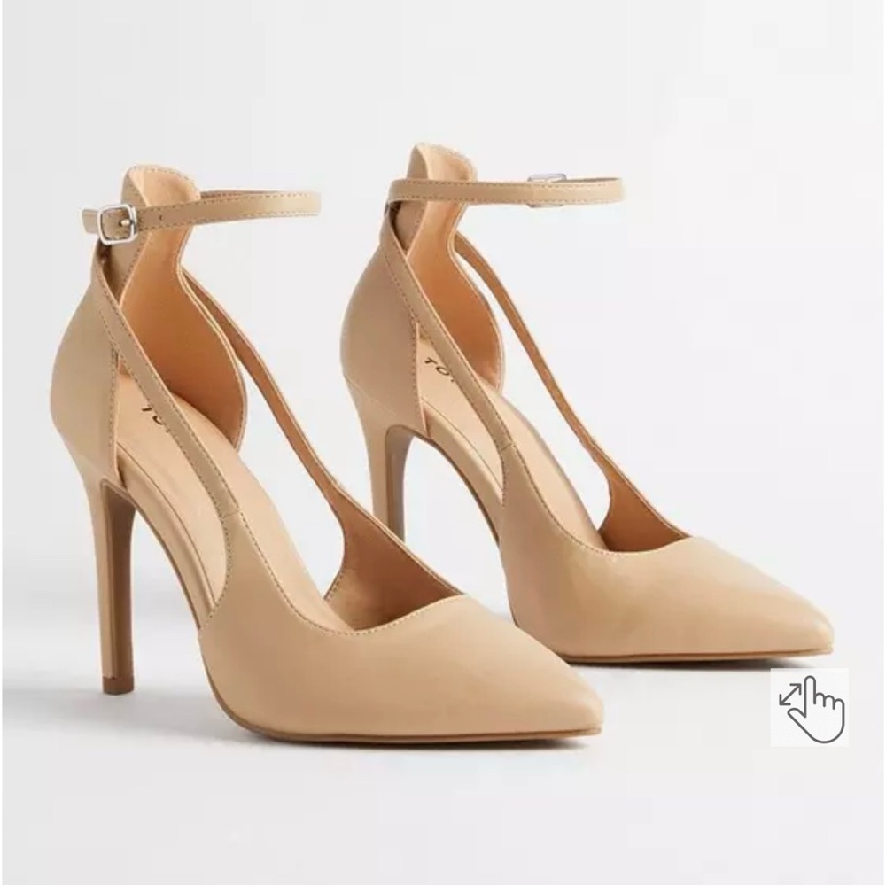 TORRID Pointed Toe Ankle Strap Stiletto WW